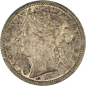 Straits Settlements / Ten Cents 1887 - obverse photo