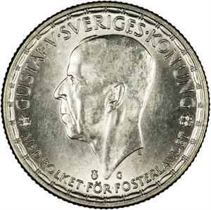 Sweden / Two Kronor 1945 - obverse photo