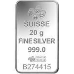 Silver Twenty Grams Bar - PAMP Rosa: Photo Coin, Switzerland, Silver Twenty Grams Bar - PAMP Rosa / thumbnail