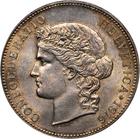 Five Francs 1916: Photo Switzerland 1916-B 5 francs - CoinFactsWiki / thumbnail