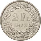 Switzerland / Two Francs 1972 - reverse photo