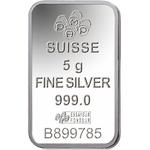 Silver Five Grams Bar - PAMP Fortuna: Photo Coin, Switzerland, Silver Five Grams Bar - PAMP Fortuna / thumbnail