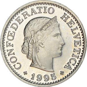 Switzerland / Ten Centimes (Rappen) 1995 - obverse photo