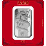 Silver One Hundred Grams Bar 2012 Year of the Dragon: Photo Coin, Switzerland, Silver One Hundred Grams Bar 2012 Year of the Dragon / thumbnail