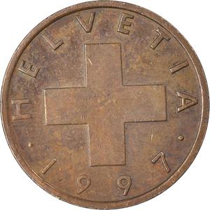 Switzerland / One Centime (Rappen) 1997 - obverse photo