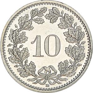 Switzerland / Ten Centimes (Rappen) 1995 - reverse photo