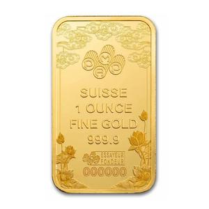 Switzerland / Gold Ounce Bar - PAMP Good Luck Dragon - obverse photo