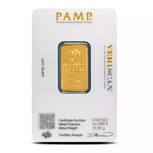 Switzerland / Gold Half Ounce Bar - PAMP Fortuna - reverse photo