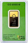 Gold Twenty Grams Bar - Valcambi Green Gold: Photo Coin, Switzerland, Gold Twenty Grams Bar - Valcambi Green Gold / thumbnail