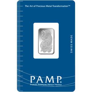 Switzerland / Silver Five Grams Bar - PAMP Fortuna - reverse photo