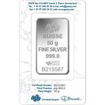 Silver Fifty Grams Bar - PAMP Fortuna: Photo Coin, Switzerland, Silver Fifty Grams Bar - PAMP Fortuna / thumbnail