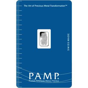 Switzerland / Platinum Gram Bar - PAMP Fortuna - reverse photo