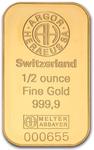 Gold Half Ounce Bar - Argor-Heraeus: Photo 1/2 oz Gold Bar - Argor-Heraeus (In Assay) / thumbnail