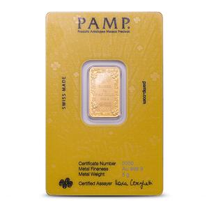 Switzerland / Gold Five Grams Bar - Lucky Pig - obverse photo