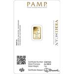 Gold Gram Bar - PAMP Fortuna: Photo Coin, Switzerland, Gold Gram Bar - PAMP Fortuna / thumbnail