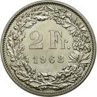 Two Francs 1968: Photo Coin, Switzerland, 2 Francs, 1968 / thumbnail