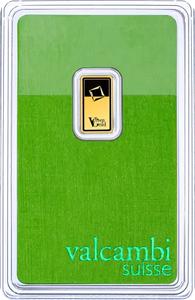 Switzerland / Gold Gram Bar - Valcambi Green Gold - obverse photo