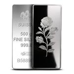 Silver Half Kilo Bar - PAMP Rosa: Photo Coin, Switzerland, Silver Half Kilo Bar - PAMP Rosa / thumbnail