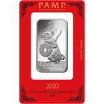 Silver Ounce Bar 2020 Year of the Rat: Photo Coin, Switzerland, Silver Ounce Bar 2020 Year of the Rat / thumbnail