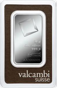 Switzerland / Silver Fifty Grams Bar - Valcambi - reverse photo