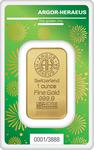 Gold Ounce 2022 Argor Heraeus Year of the Tiger: Photo Coin, Switzerland, Gold Ounce 2022 Argor Heraeus Year of the Tiger / thumbnail