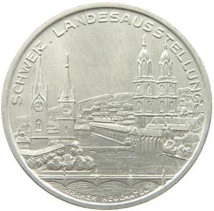 Switzerland / Zurich Aluminium Pavilion 1939 Medal - obverse photo
