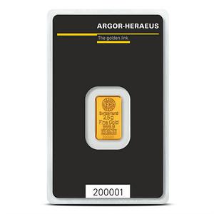 Switzerland / Gold Two and a Half Grams Bar - Argor-Heraeus - obverse photo