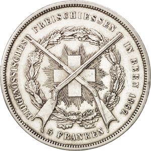 Switzerland / Shooting Thaler 1857 - reverse photo