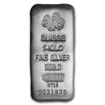 Silver Kilo PAMP Suisse Cast Bar: Photo Coin, Switzerland, Silver Kilo PAMP Suisse Cast Bar / thumbnail