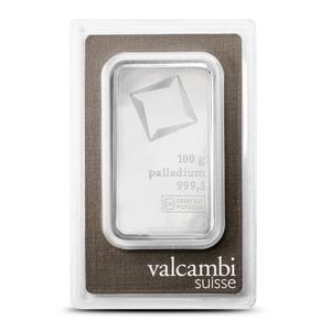Switzerland / Palladium One Hundred Grams Bar - Valcambi - reverse photo