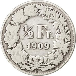 Switzerland / Half Franc 1909 - reverse photo