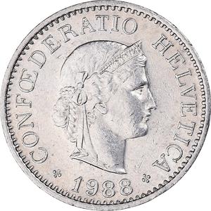 Switzerland / Ten Centimes (Rappen) 1988 - obverse photo