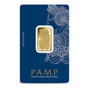 Switzerland / Gold Ten Grams Bar - PAMP Fortuna - reverse photo