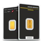Gold Two and a Half Grams Bar - Argor-Heraeus: Photo Coin, Switzerland, Gold Two and a Half Grams Bar - Argor-Heraeus / thumbnail
