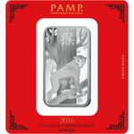 Silver One Hundred Grams Bar 2016 Year of the Monkey: Photo Coin, Switzerland, Silver One Hundred Grams Bar 2016 Year of the Monkey / thumbnail