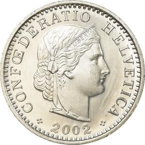 Switzerland / Twenty Centimes (Rappen) 2002 - obverse photo
