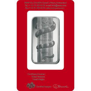 Switzerland / Silver Ounce Bar 2013 Year of the Snake - obverse photo