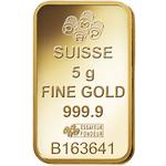 Gold Five Grams Bar - PAMP: Photo Coin, Switzerland, Gold Five Grams Bar - PAMP / thumbnail