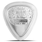 Silver Ten Grams 2024 Fender Stratocaster: Photo Coin, Switzerland, Silver Ten Grams 2024 Fender Stratocaster / thumbnail