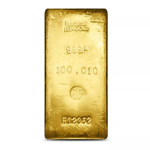 Switzerland / Gold Hundred Ounces Bar - Heraeus - reverse photo