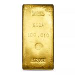 Gold Hundred Ounces Bar - Heraeus: Photo Coin, Switzerland, Gold Hundred Ounces Bar - Heraeus / thumbnail