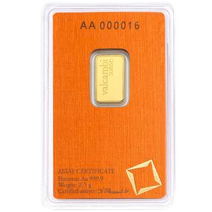 Switzerland / Gold Two and a Half Grams Bar - Valcambi - reverse photo