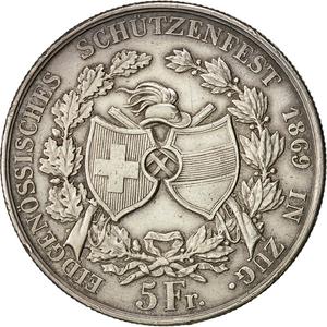 Switzerland / Shooting Thaler 1869 - reverse photo