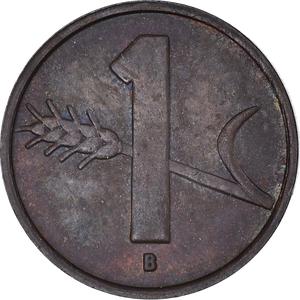 Switzerland / One Centime (Rappen) 1950 - reverse photo