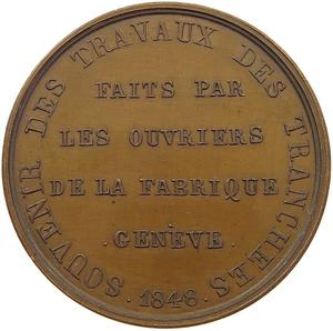 Switzerland / Medal 1848 Travail National - reverse photo