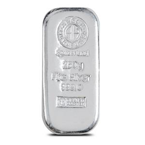 Switzerland / Silver Quarter Kilo Bar - Argor-Heraeus, Cast - reverse photo