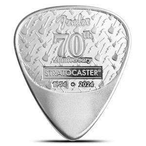 Switzerland / Silver Ten Grams 2024 Fender Stratocaster - reverse photo