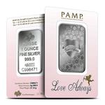 Silver Ounce Bar - PAMP Love Always: Photo Coin, Switzerland, Silver Ounce Bar - PAMP Love Always / thumbnail