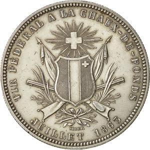 Switzerland / Shooting Thaler 1863 - reverse photo