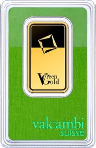 Switzerland / Gold Ounce Bar - Valcambi Green Gold - obverse photo